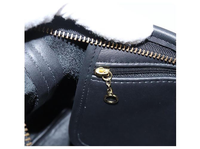 Bolsa de Ombro Coach em Couro Preta e Dourada Auth ar14294A Preto Dourado - vista 20