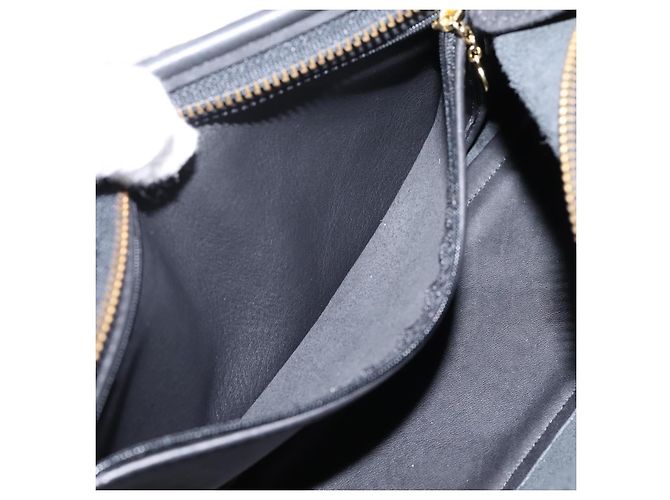 Bolsa de Ombro Coach em Couro Preta e Dourada Auth ar14294A Preto Dourado - vista 21