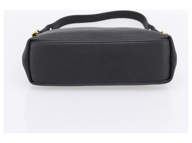 Bolsa de Ombro Coach em Couro Preta e Dourada Auth ar14294A Preto Dourado - vista 5