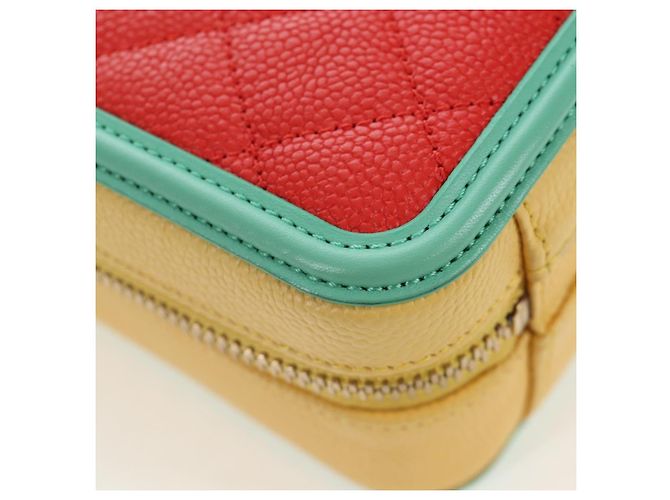 CHANEL CC Filigree Vanity Chain Bag Kaviarleder Multicolor Gold CC Auth 206403SM Mehrfarben Golden - Ansicht 16