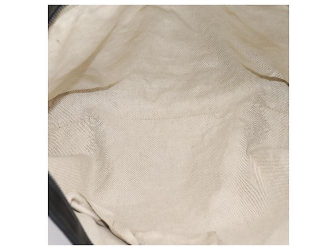 Borsa Tote GUCCI GG Canvas Web Sherry Line Nero Argento 308928 Auth 204924 - vista 11
