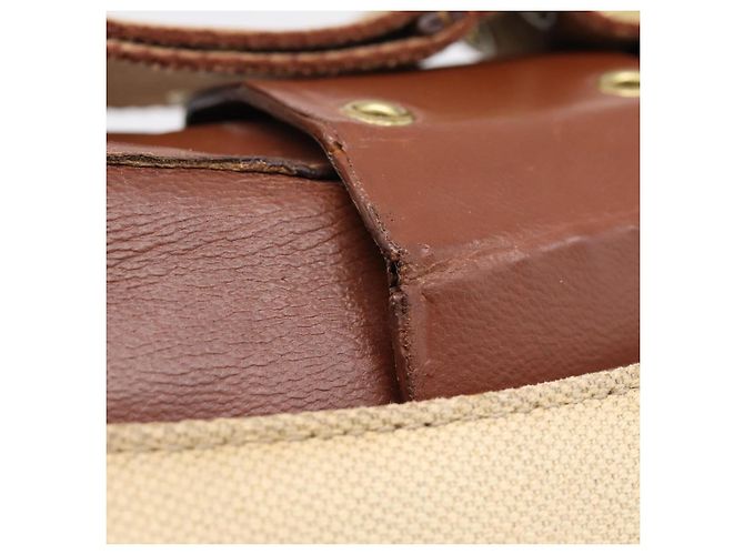 Borsa a tracolla Christian Dior Street Chic Canvas Beige Gold Auth bs37384 D'oro - vista 10