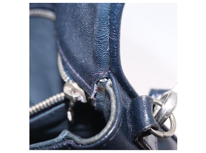 Bolso de hombro MCM PVC Navy Auth bs37199 Azul marino - vista 11