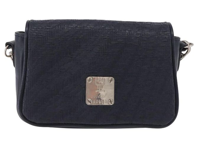 Bolso de hombro MCM PVC Navy Auth bs37199 Azul marino - vista 13
