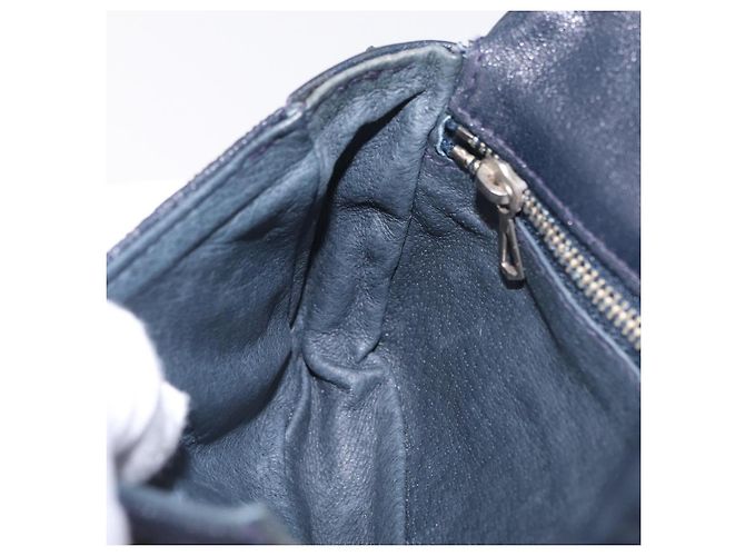 Bolso de hombro MCM PVC Navy Auth bs37199 Azul marino - vista 25