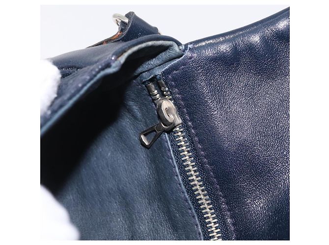 Bolso de hombro MCM PVC Navy Auth bs37199 Azul marino - vista 26