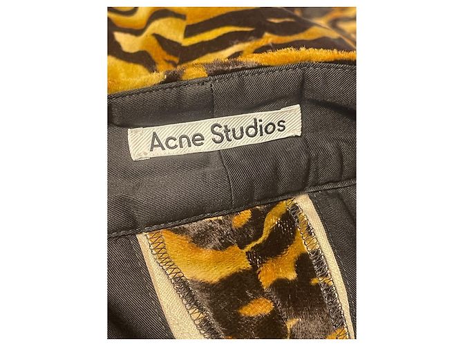 Calças Acne Studios estampadas T.34 Marrom - vista 5