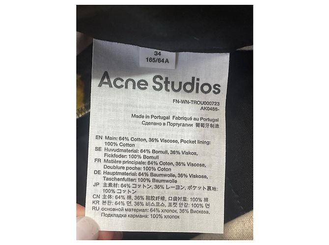 Calças Acne Studios estampadas T.34 Marrom - vista 6