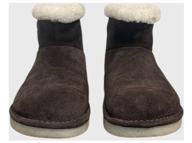 Botines Miu Miu marrón T.38 Castaño - vista 3