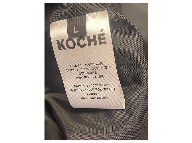 Autre Marque Cappotto Koché nero T.L - vista 7