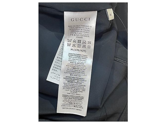 Gucci Kleid schwarz V-Ausschnitt Viskose Größe M - Ansicht 7