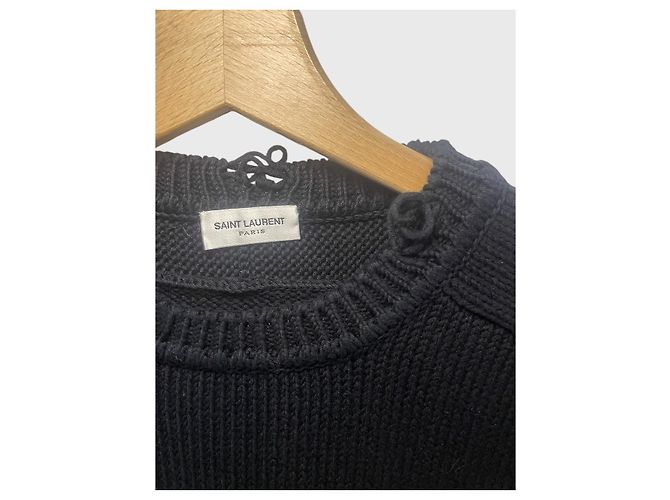 Autre Marque Pull Saint Laurent noir T.S - vue 3