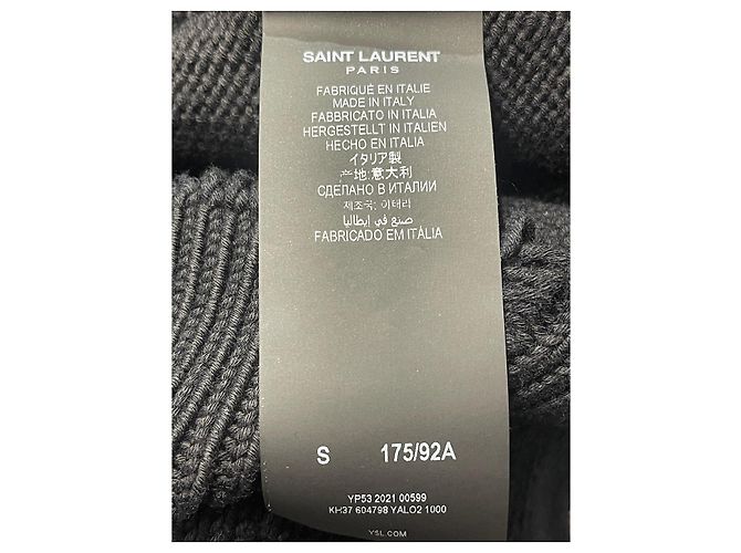Autre Marque Pull Saint Laurent noir T.S - vue 6