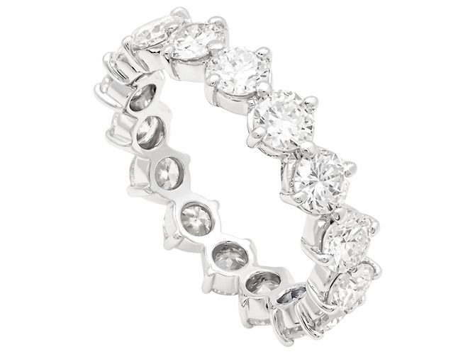 Autre Marque Platin-Ehering, Brillantschliff-Diamanten, 2.4 carats. - Ansicht 3