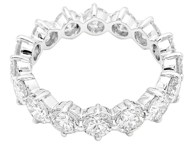 Autre Marque Platin-Ehering, Brillantschliff-Diamanten, 2.4 carats. - Ansicht 4