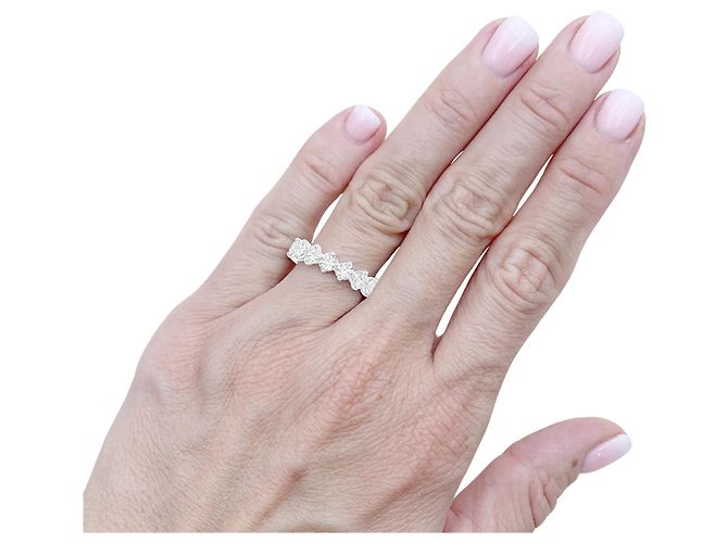 Autre Marque Platin-Ehering, Brillantschliff-Diamanten, 2.4 carats. - Ansicht 6