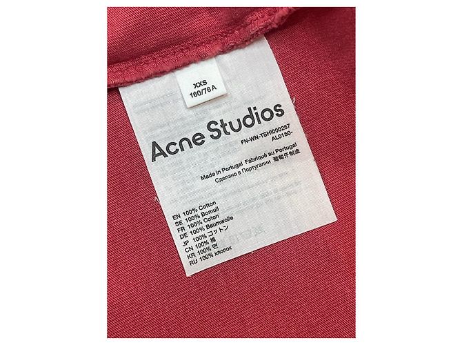 Camiseta Acne Studios roja T.XXS - vista 5