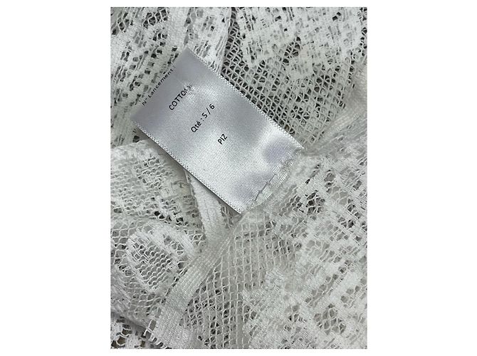 Autre Marque Lenço Dior renda branca Branco - vista 7