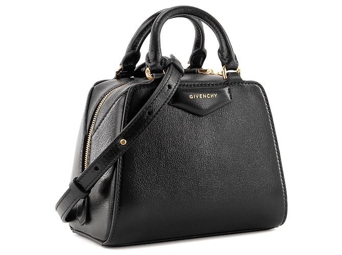 GIVENCHY - Bolso de bandolera Givenchy Antigona Cube Mini en piel granulada negra Negro - vista 2