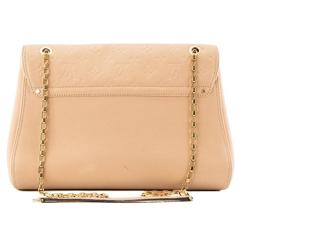 LOUIS VUITTON - Borsa a tracolla St Germain MM Louis Vuitton in pelle grana beige - vista 3