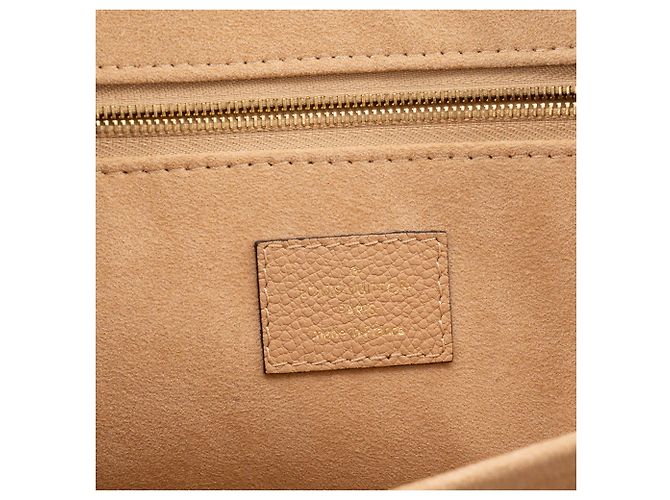 LOUIS VUITTON - Borsa a tracolla St Germain MM Louis Vuitton in pelle grana beige - vista 9