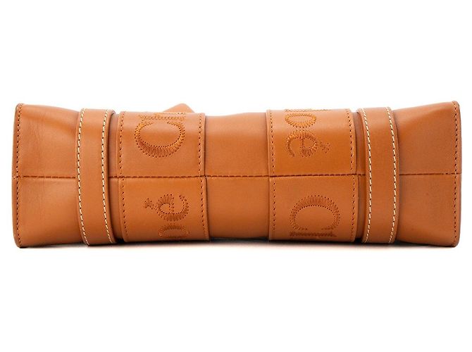 CHLOÉ - Borsa a tracolla Woody Small Chloé in pelle liscia camel Cammello - vista 4