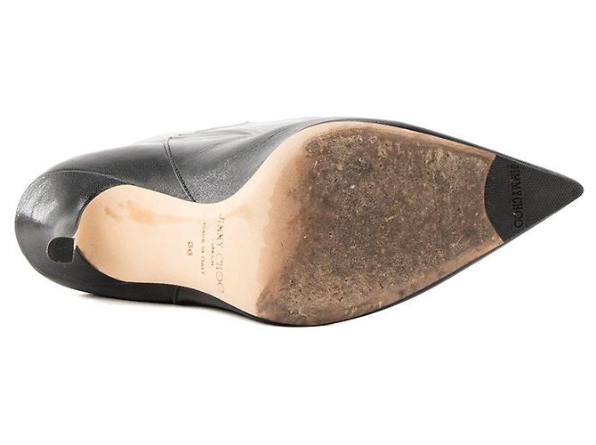 JIMMY CHOO - Botas Jimmy Choo de cuero liso negro (T36) - vista 4