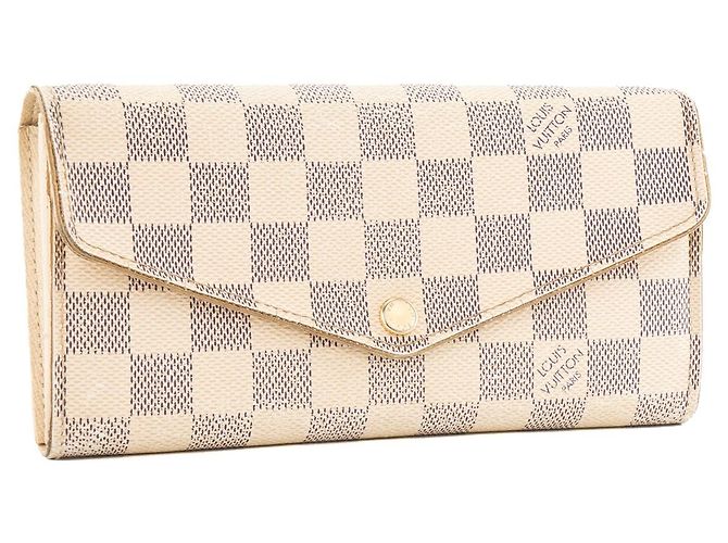 LOUIS VUITTON - Sarah Geldbörse Louis Vuitton aus damier azur canvas Beige - Ansicht 2