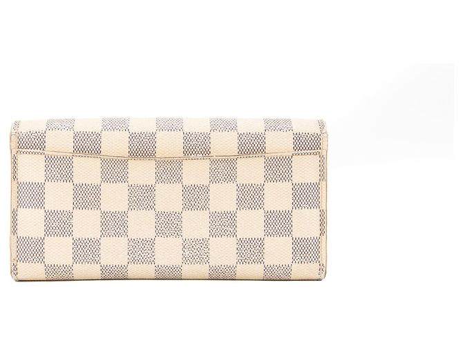 LOUIS VUITTON - Sarah Geldbörse Louis Vuitton aus damier azur canvas Beige - Ansicht 3