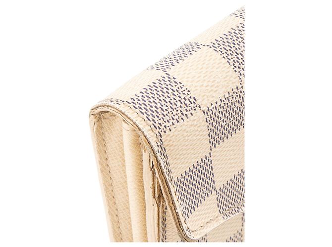 LOUIS VUITTON - Sarah Geldbörse Louis Vuitton aus damier azur canvas Beige - Ansicht 5