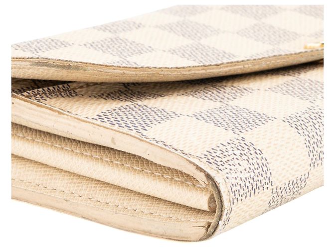 LOUIS VUITTON - Sarah Geldbörse Louis Vuitton aus damier azur canvas Beige - Ansicht 6