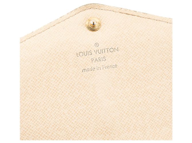 LOUIS VUITTON - Sarah Geldbörse Louis Vuitton aus damier azur canvas Beige - Ansicht 7