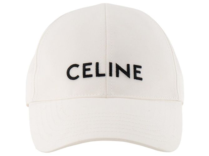 Céline CELINE - Boné Celine em algodão branco (S) - vista 2
