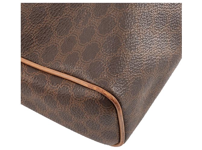 Céline CELINE - Pochette GM Celine en toile enduite macadam marron vintage Brown - view 6