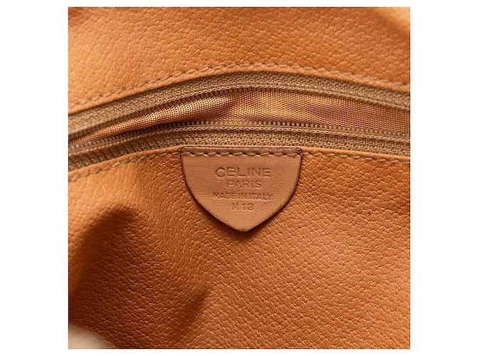 Céline CELINE - Pochette GM Celine en toile enduite macadam marron vintage Brown - view 7