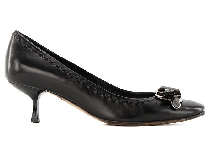 Autre Marque DIOR - Décolleté Dior in pelle liscia nera (T37) Nero - vista 2
