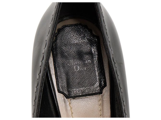 Autre Marque DIOR - Décolleté Dior in pelle liscia nera (T37) Nero - vista 8