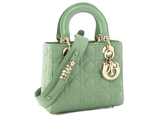 Autre Marque DIOR - Borsa a mano Lady Dior My ABC Small in pelle cannage verde - vista 2