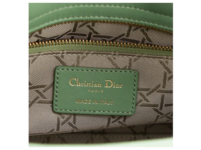 Autre Marque DIOR - Borsa a mano Lady Dior My ABC Small in pelle cannage verde - vista 8