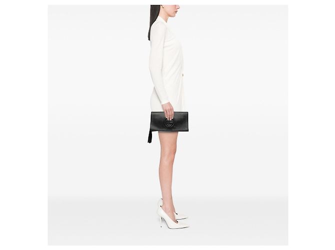 Clutch Soho Disco Gucci in pelle di vitello nera Nero - vista 8