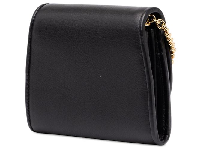 Borsa a tracolla Blondie Gucci Medium in pelle di vitello nera con catena Nero - vista 2