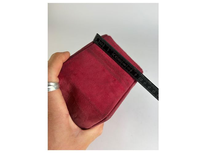 Bolsa vintage Givenchy estruturada de alça de mão Burgundy Gold Bordeaux - vista 12