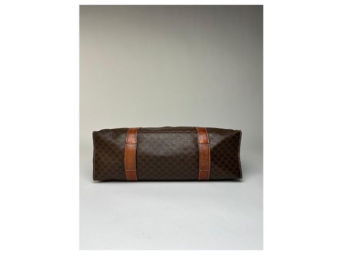 Céline Vintage Celine Macadam Canvas Schultertasche c. 1997 Brown Braun - Ansicht 12