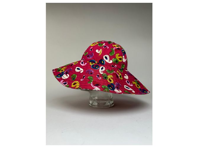 Courreges Vintage Courrèges Cotton Sun Hat Pink Multicolour - view 2