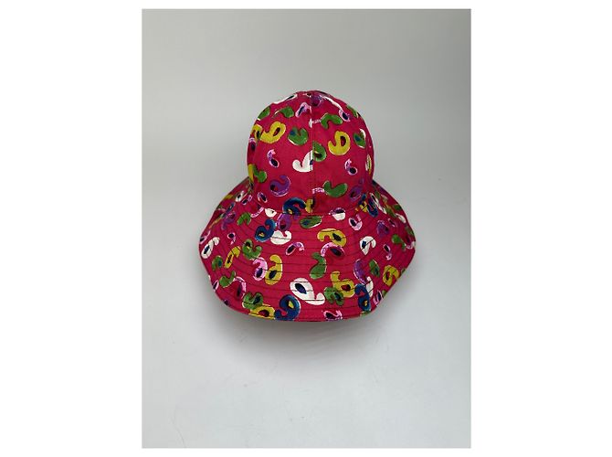Courreges Vintage Courrèges Cotton Sun Hat Pink Multicolour - view 3