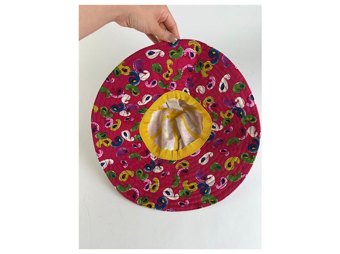 Courreges Vintage Courrèges Cotton Sun Hat Pink Multicolour - view 5
