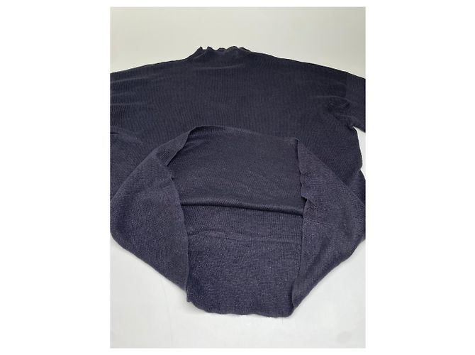 Maglione in lino Vintage Issey Miyake Dark Navy M Blu navy - vista 11