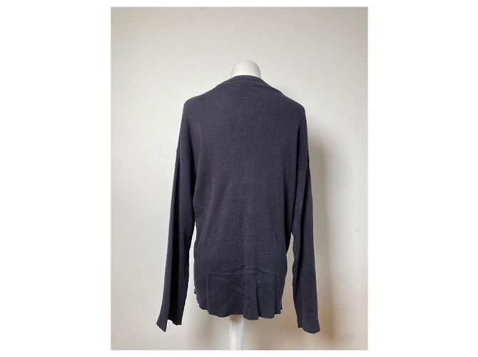 Maglione in lino Vintage Issey Miyake Dark Navy M Blu navy - vista 12