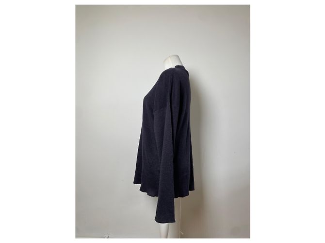 Maglione in lino Vintage Issey Miyake Dark Navy M Blu navy - vista 2