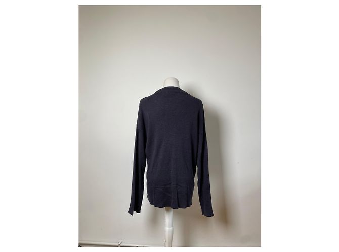 Maglione in lino Vintage Issey Miyake Dark Navy M Blu navy - vista 3